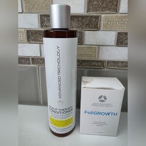Full Sz Advanced Trichology Scalp Therapy Conditioner and FoliGrowth Serum